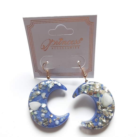 Princess Accessories Beachy Moon Dangle Earrings - Picture 5 of 8